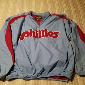 Mens Medium Philadelphia Phillies windbreaker